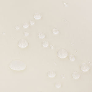 Outdoor PE Rattan Garden Furniture with Cushioned, Patio Wicker Conversation Furniture Set, Round Daybed with Retractable Canopy, Coffee Table and Three Pillows, Black/Beige