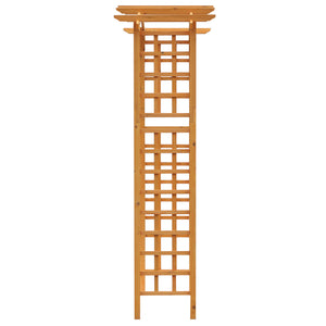 90in Wood Garden Arbor Arch with Trellis Wall for Climbing & Hanging Plants, Decor for Party, Weddings, Birthdays & Backyards