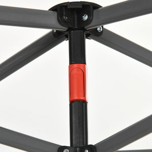 10' x 10' Pop Up Canopy Tent with Netting, Instant Sun Shelter, Tents for Parties, Height Adjustable, with Wheeled Carry Bag and 4 Sand Bags for Outdoor, Garden, Patio, Cream