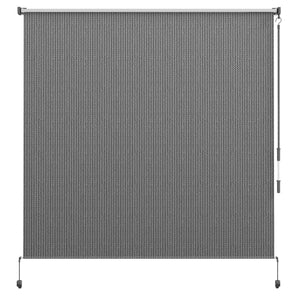 6'W x 6'H Roller Shades, Outdoor Blinds Cordless Roll Up Shade for Porch Balcony Gazebo, Light Grey