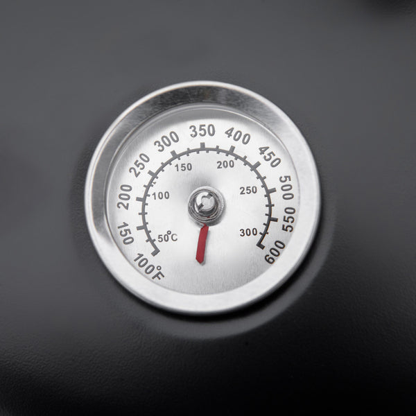 Vertical Charcoal BBQ Smoker, 3-in-1 16" Round Charcoal Barbecue Grill with 2 Cooking Area, and Thermometer for Outdoor Camping Picnic Backyard Cooking, Black