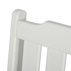 All-Weather Patio Chair, HDPE Patio Dining Chair, Heavy Duty Wood-Like Outdoor Furniture for Garden, Backyard, Deck, Porch, Lawn, White