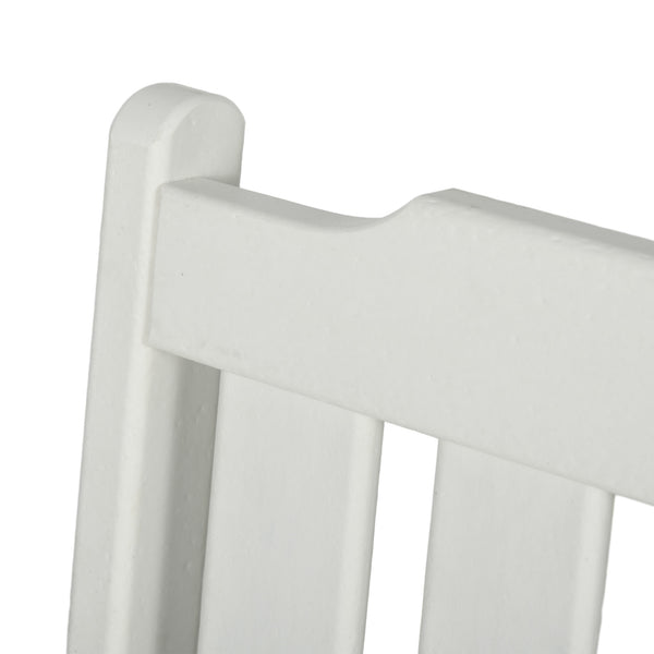 All-Weather Patio Chair, HDPE Patio Dining Chair, Heavy Duty Wood-Like Outdoor Furniture for Garden, Backyard, Deck, Porch, Lawn, White