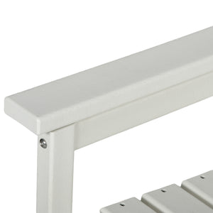 All-Weather Patio Chair, HDPE Patio Dining Chair, Heavy Duty Wood-Like Outdoor Furniture for Garden, Backyard, Deck, Porch, Lawn, White