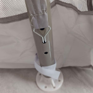 10' x 10' Canopy Tent, Party Tent with Mesh Netting and Double Tier Roof for Backyard, Garden, Patio, Outdoor, Grey