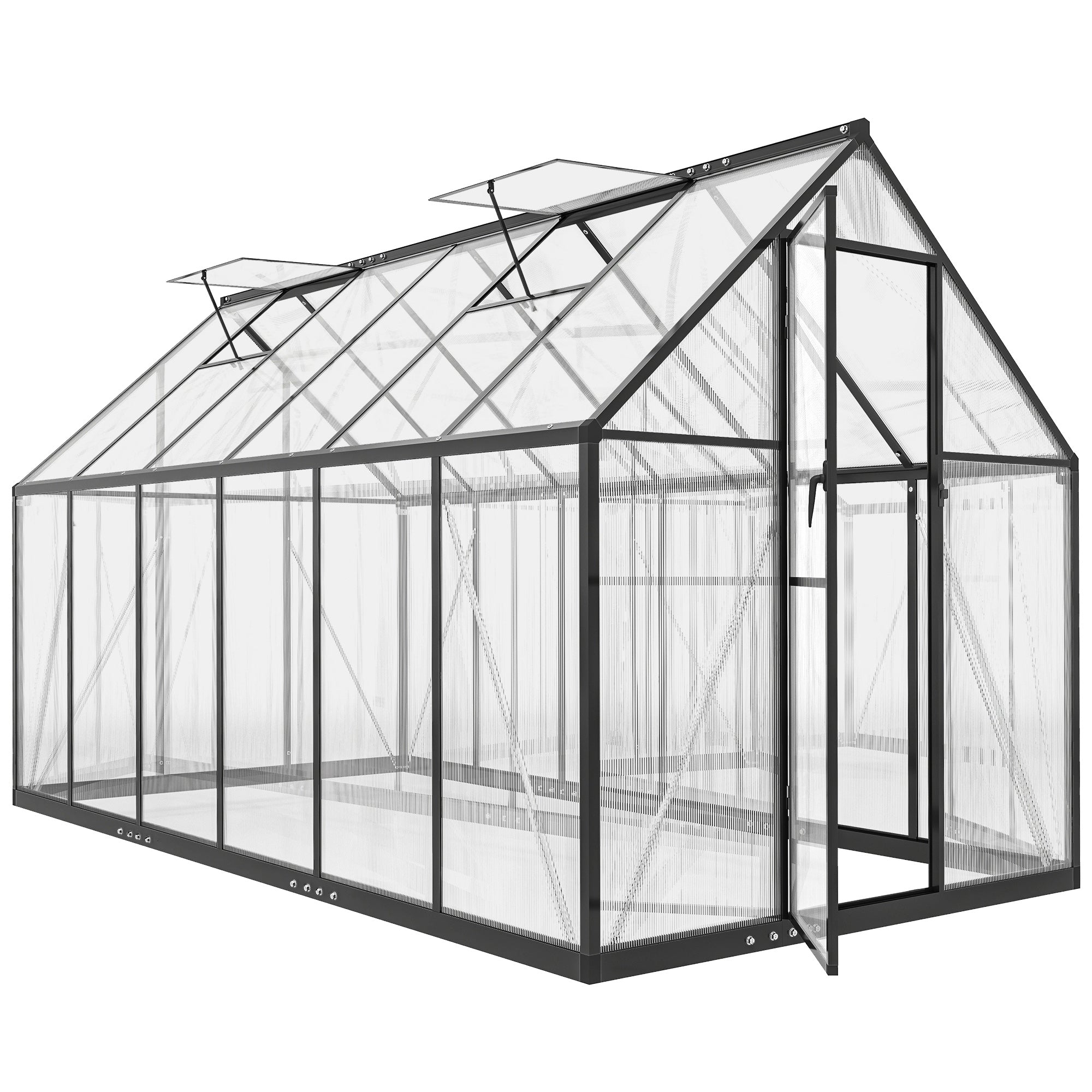 Outsunny Polycarbonate Walk-in Greenhouse