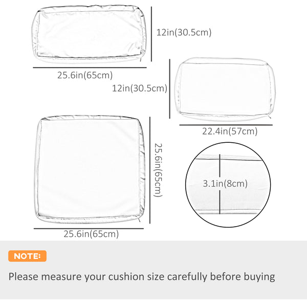 14Pcs Outdoor Cushion Covers, Patio Cushion Covers Replacement for Rattan Sofa Set - No Cushion Included, Light Green