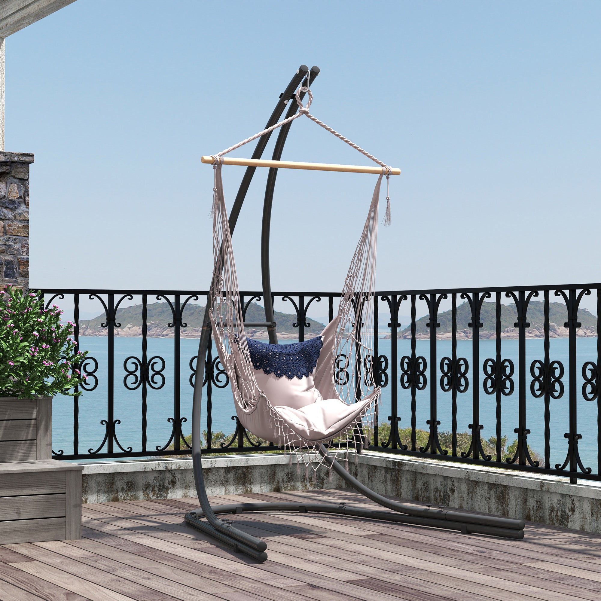 Hammock Chair Stand Only, Hanging Chair Stand with Extra Large