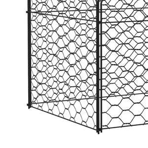 Outsunny Garden Chicken Wire Cloche, 12" x 14" Plant Protectors from Animals, 4 Pack Metal Crop Cages to Keep Animals Out, Black