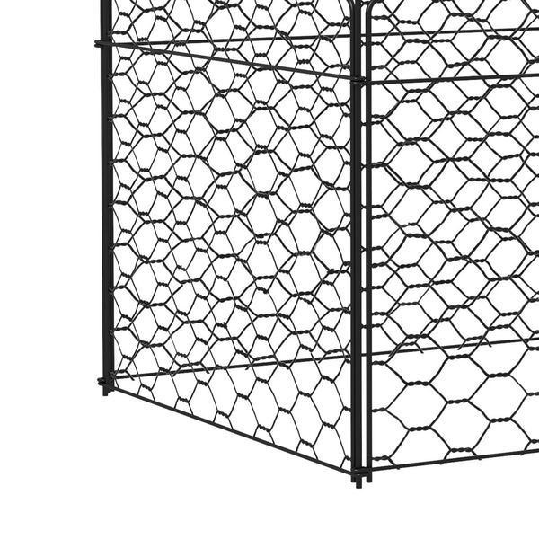 Outsunny Garden Chicken Wire Cloche, 12" x 14" Plant Protectors from Animals, 4 Pack Metal Crop Cages to Keep Animals Out, Black