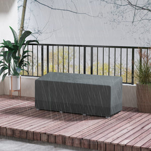 Patio Furniture Covers Waterproof for 3 Seater Sofa Bistro Set, 600D Heavy Duty Oxford Outdoor Patio Cover, UV-Resistant Sectional Couch Cover, 75" x 28.3" x 29.9", Grey