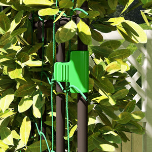 Garden Arch Trellis, 8 FT Tall Metal Plant Trellis Support with Trellis Netting, Outdoor Archway Trellis for Climbing Plants, Vegetables, Flowers, Fruits