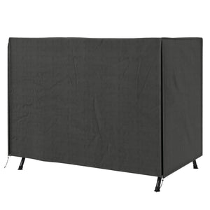 3 Seater 600D Oxford Patio Swing Chair Cover Outdoor Garden Furniture Rain Protection Protector Waterproof Anti-UV, 205 x 124 x 164cm, Dark Grey
