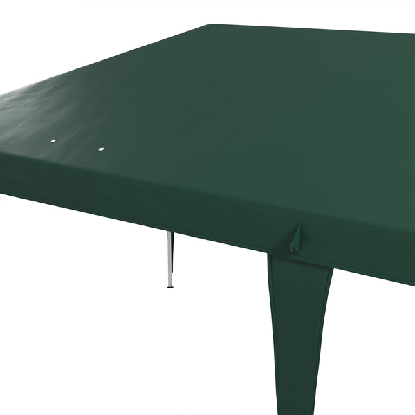 Pop Up Gazebo 3 x 6m, Foldable Canopy Tent, Height Adjustable Wedding Awning Canopy w/ Carrying Bag, Green