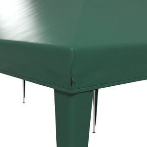 Pop Up Gazebo 3 x 6m, Foldable Canopy Tent, Height Adjustable Wedding Awning Canopy w/ Carrying Bag, Green
