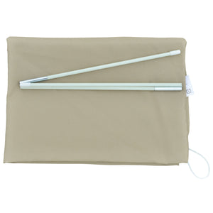 Patio Umbrella Cover, Outdoor Garden Parasol Cover with Zipper for 6.6-13FT Parasol, Khaki