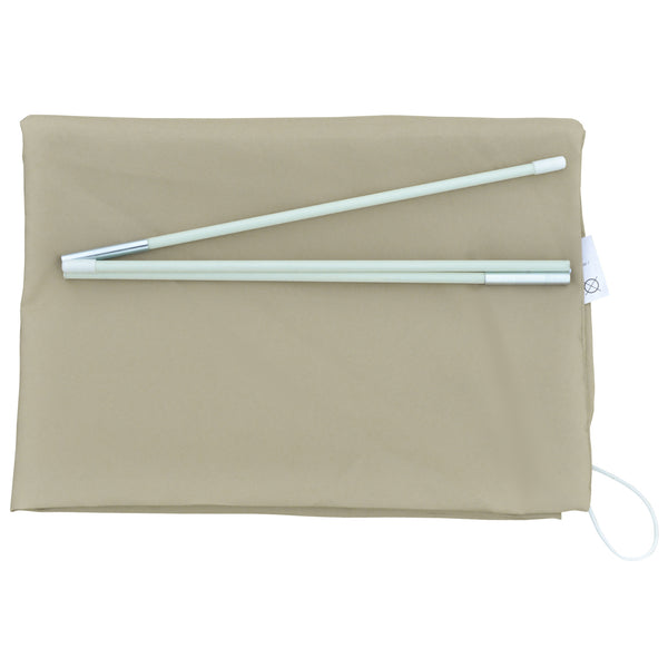 Patio Umbrella Cover, Outdoor Garden Parasol Cover with Zipper for 6.6-13FT Parasol, Khaki