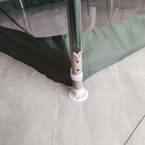 10' x 10' Canopy Tent, Party Tent with Mesh Netting and Double Tier Roof for Backyard, Garden, Patio, Outdoor, Green