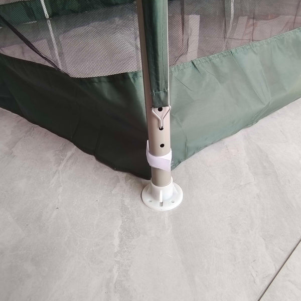 10' x 10' Canopy Tent, Party Tent with Mesh Netting and Double Tier Roof for Backyard, Garden, Patio, Outdoor, Green