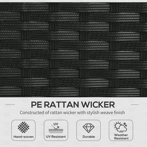 Wicker Patio Furniture, Outdoor PE Rattan Sofa Set with Retractable Canopy Pergola, Shade Shelter for Deck, Pool, Garden, Terrace, Grey