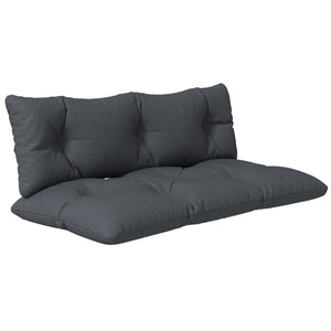 2 Seater 6" Thick Outdoor Seat Cushions with Back Cushion for Pallet, Loveseat Outdoor Furniture Cushions, Fade-Resistant Replacement Patio Cushions, Dark Grey