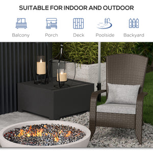 Patio Wicker Adirondack Chair, PE Rattan Outdoor Muskoka Chair, Fire Pit Chair with Cushions for Patio, Garden, Backyard, Poolside, Balcony, Deck, Grey