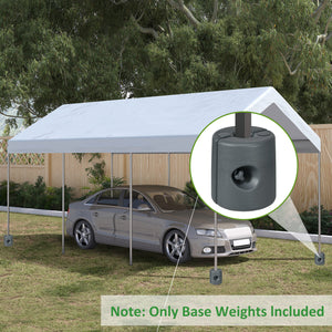 Gazebo Weights Set of 4 with Lock Design for Wind Resistance, 48KG Stably Secure Weights for Tent Gazebo Umbrella, Water or Sand Filled