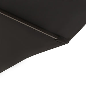 4.6m Garden Parasol Double-Sided Sun Umbrella Patio Market Canopy Shade Outdoor Black - NO BASE