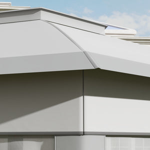 13' x 13' Pop Up Gazebo, Hexagonal Canopy Shelter with 6 Zippered Mesh Netting, Event Tent with Strong Steel Frame for Patio Backyard Garden Wedding Party, Gray