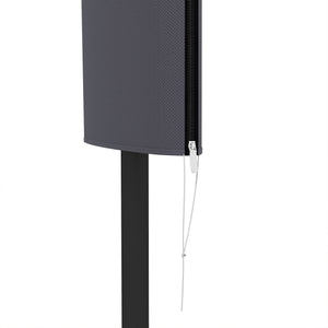 Garden Parasol Cover, Outdoor Patio Umbrella Protector Weatherproof Garden Patio with Rod, Zipper for 2-4m Parasol, Φ60 x 160cm, Dark Grey