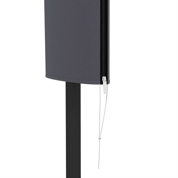 Garden Parasol Cover, Outdoor Patio Umbrella Protector Weatherproof Garden Patio with Rod, Zipper for 2-4m Parasol, Φ60 x 160cm, Dark Grey