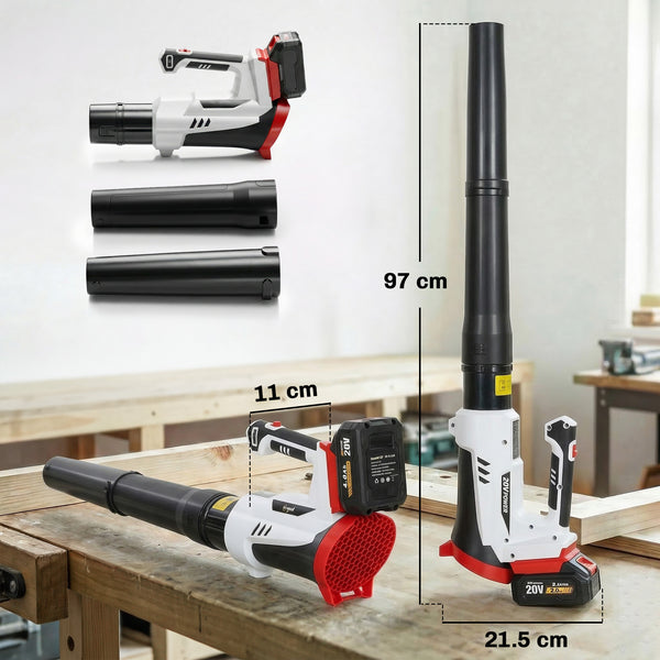 Leaf Blower Cordless with 4000mAh Battery & Charger, 18V Lightweight Handheld Garden Blower with 6 Speed Levels, 23000 RPM, 149 km/h for Leaves, Snow, Dust, Debris Removal, Car Cleaning