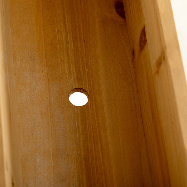 Wooden Plant Trellis Stand with 5 Hanging Planter Boxes, Freestanding Outdoor Plant Stand for Patio, Garden, Balcony, Porch