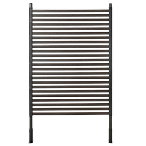 Garden Fence with 2 Standing Ways for Hard & Soft Ground, Decorative Outdoor Divider, Metal Animal Barrier Fence for Garden Patio, Brown