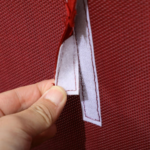 3 Person Porch Swing Bed, Outdoor Patio Swing Chair Bench Hammock with Adjustable Canopy, Cushions, Pillows for Porch and Backyard, Red