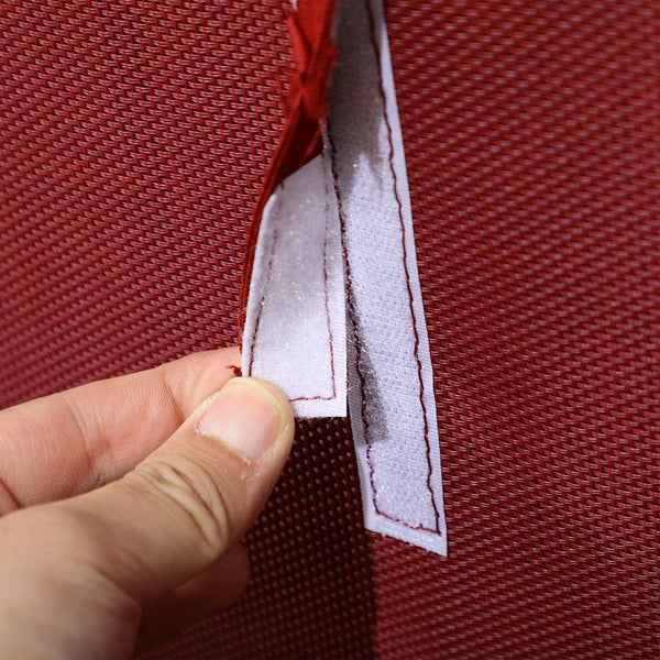 3 Person Porch Swing Bed, Outdoor Patio Swing Chair Bench Hammock with Adjustable Canopy, Cushions, Pillows for Porch and Backyard, Red