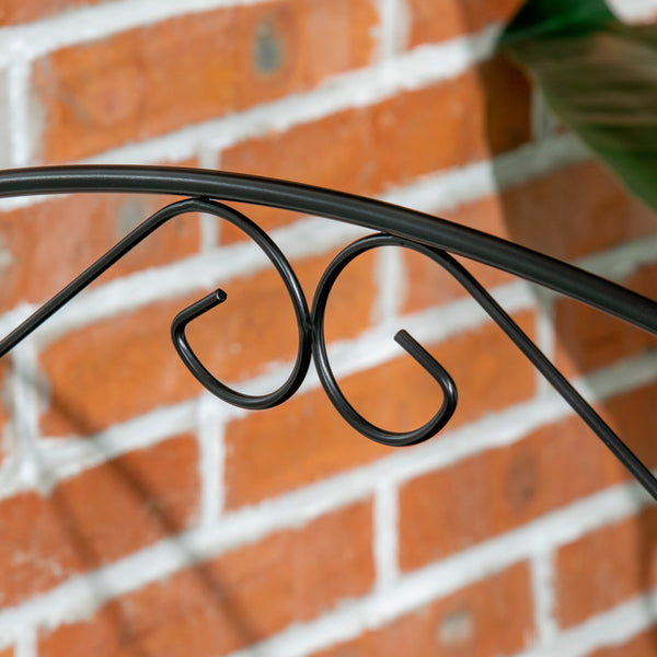 Garden Fence, 4 Pack Metal Fence Panels, 11.5' Animal Barrier & Decorative Border Flower Edging for Yard, Landscape, Patio, Outdoor Décor, 43" H, Curved Scrollworks