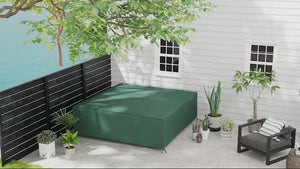 Large Patio Garden Furniture Set Waterproof Cover, 90.6" L x 90.6" W x 27.6" H, Green