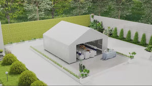 19.5' x 19' Event Tent with 2 Doors & 6 Mesh Windows