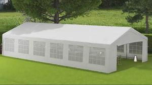 20' x 40' Heavy-duty Wedding & Party Tent with Sidewalls, White