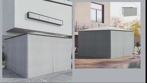 10' x 13' Universal Gazebo Sidewall Set (4 Panels) with Hooks, Light Grey