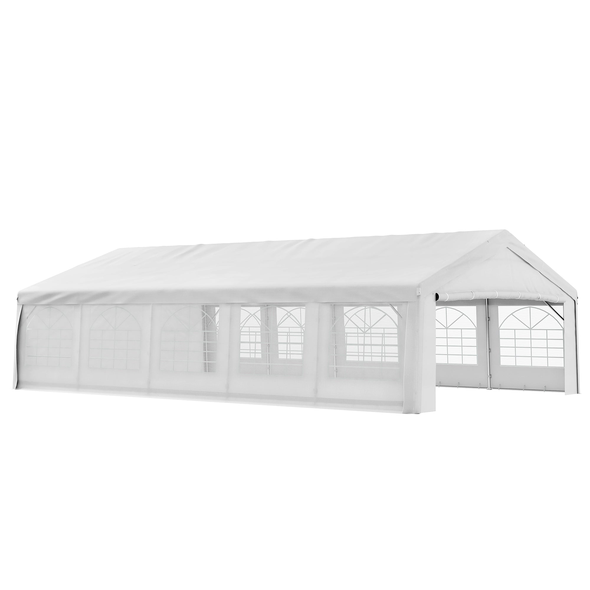 digne hugeT white ディニュ Outsunny 20' x 32' Heavy Duty Party Tent with Removable