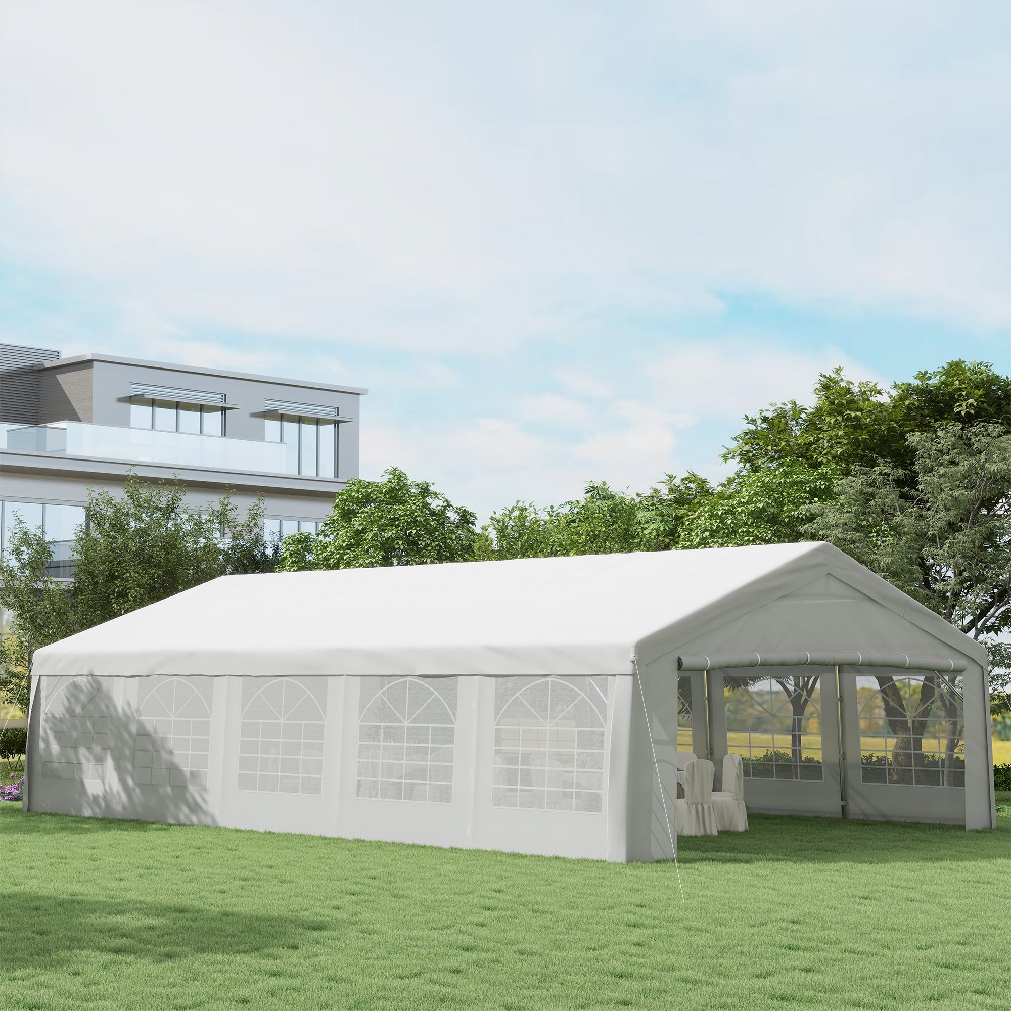 outsunny party tent Heavy Duty 20' x 32' Party Tent - Versatile, Durable