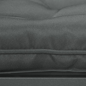 6-Piece Patio Chair Cushions Pillows, Seat Replacement Patio Cushions Set with Ties, Button Tufted for Indoor Outdoor Garden Furniture, Charcoal Grey