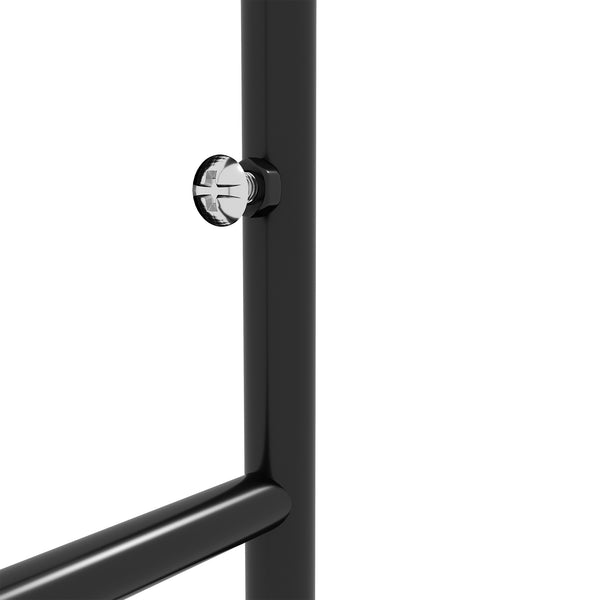 Metal Garden Trellis Pack of 2 for Climbing Plants, Arched Grid Trellis Panels, 20" x 47", Black