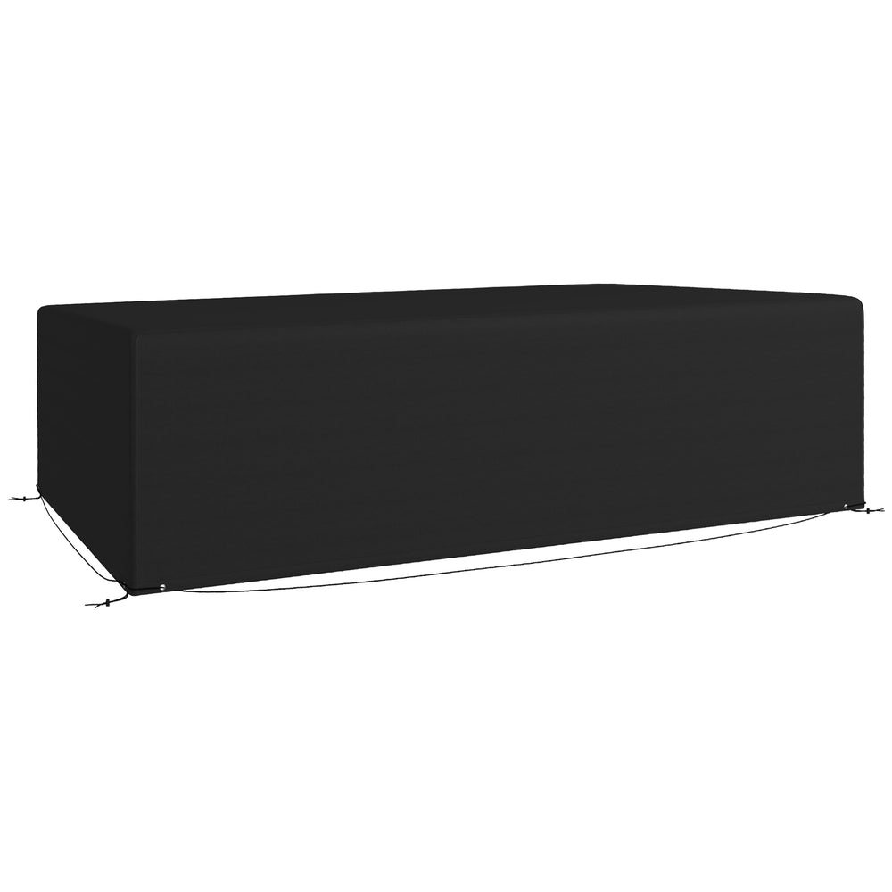 Patio Furniture Covers, Waterproof, Windproof and Anti-UV 300D Oxford Fabric Large Outdoor Furniture Cover for Outdoor Sectional Sofa Set, 97" x 65" x 26", Black