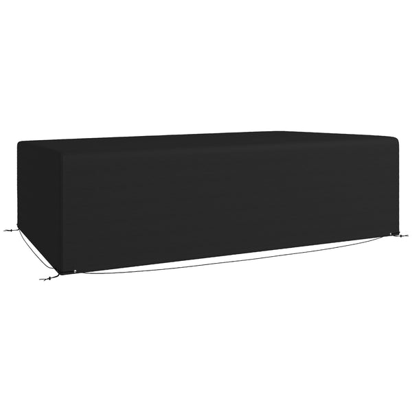 Patio Furniture Covers, Waterproof, Windproof and Anti-UV 300D Oxford Fabric Large Outdoor Furniture Cover for Outdoor Sectional Sofa Set, 97" x 65" x 26", Black