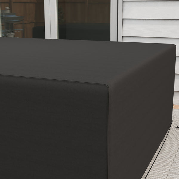 Patio Furniture Covers, Waterproof, Windproof and Anti-UV 300D Oxford Fabric Large Outdoor Furniture Cover for Outdoor Sectional Sofa Set, 97" x 65" x 26", Black