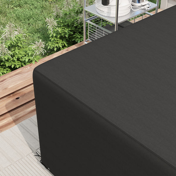 Patio Furniture Covers, Waterproof, Windproof and Anti-UV 300D Oxford Fabric Large Outdoor Furniture Cover for Outdoor Sectional Sofa Set, 97" x 65" x 26", Black