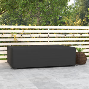 Patio Furniture Covers, Waterproof, Windproof and Anti-UV 300D Oxford Fabric Large Outdoor Furniture Cover for Outdoor Sectional Sofa Set, 97" x 65" x 26", Black